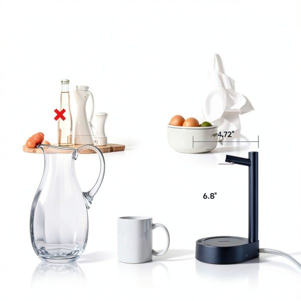Mottinhill Water Dispenser Desktop ABS Modern Navy Blue-5