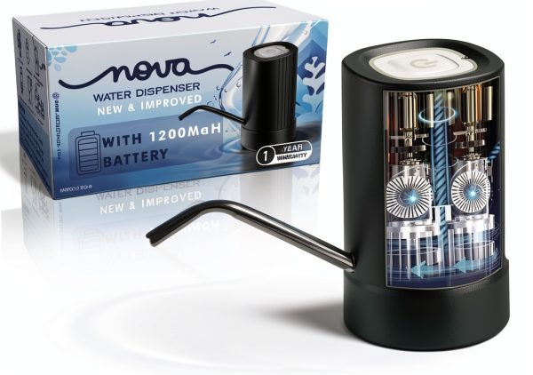 GetSetNova Water Dispenser ABS USB Rechargeable Portable-0
