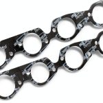 Mr. Gasket Seal Exhaust Gasket Pair 5914 Round Steel Core Laminate-0