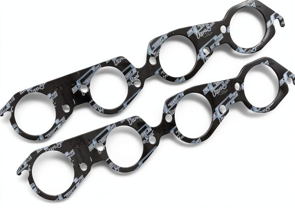 Mr. Gasket Seal Exhaust Gasket Pair 5914 Round Steel Core Laminate-0