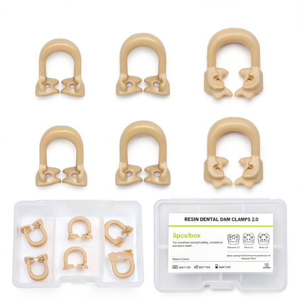 Vocadok Dental Sectional Clip Dam Clamps Z1 Z2 Z4 PEEK Resin 6pcs-0