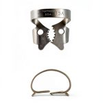 Rubber Dam Clamp Hu-Friedy RDCM13A Satin Steel Lower Molar Design-0